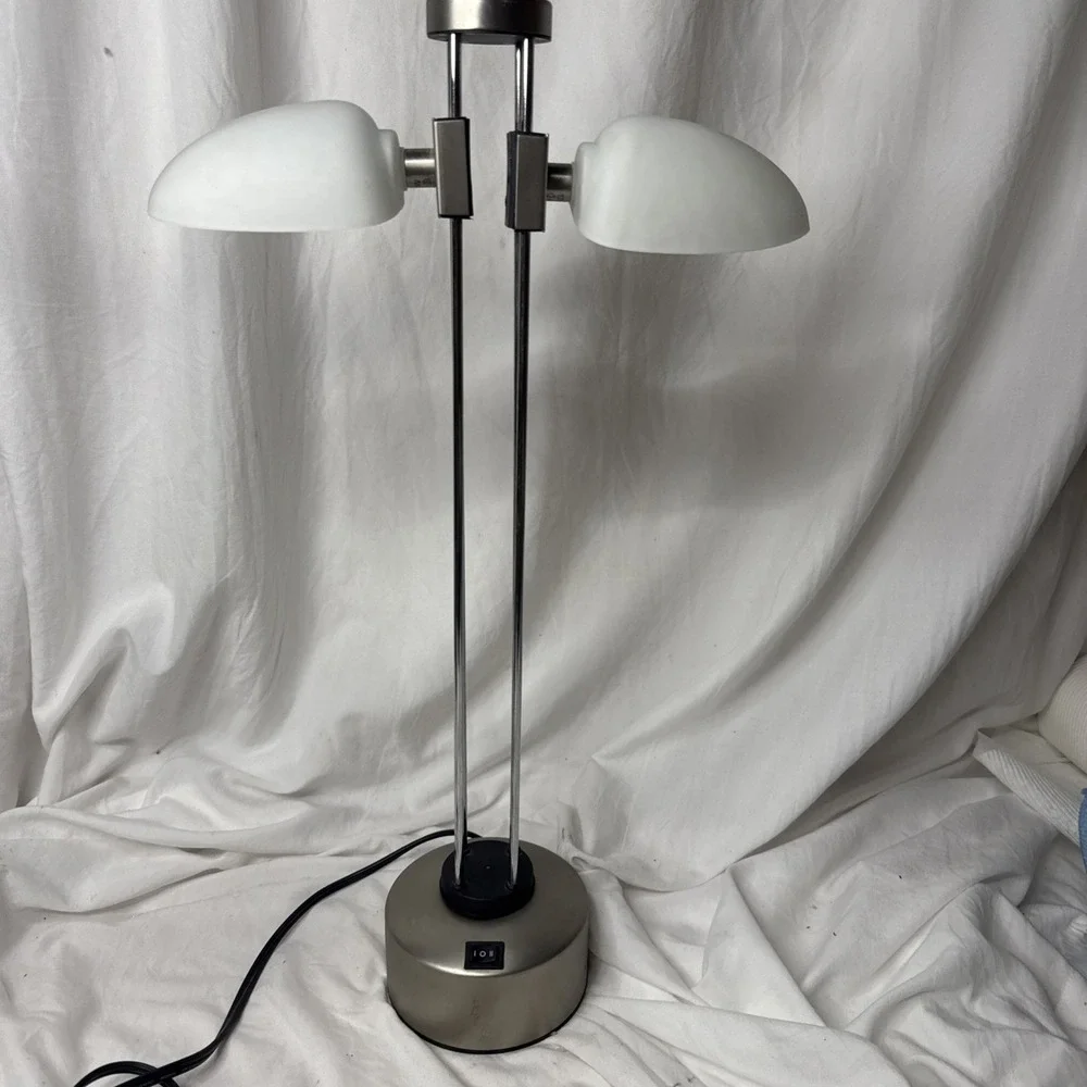Postmodern VTG Lite Source LS 3399 Dual Elevator Halogen Desk Lamp MCM Style